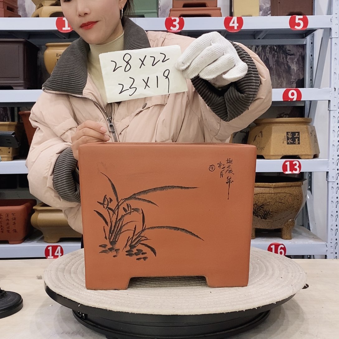 紫砂花盆紫砂花盆