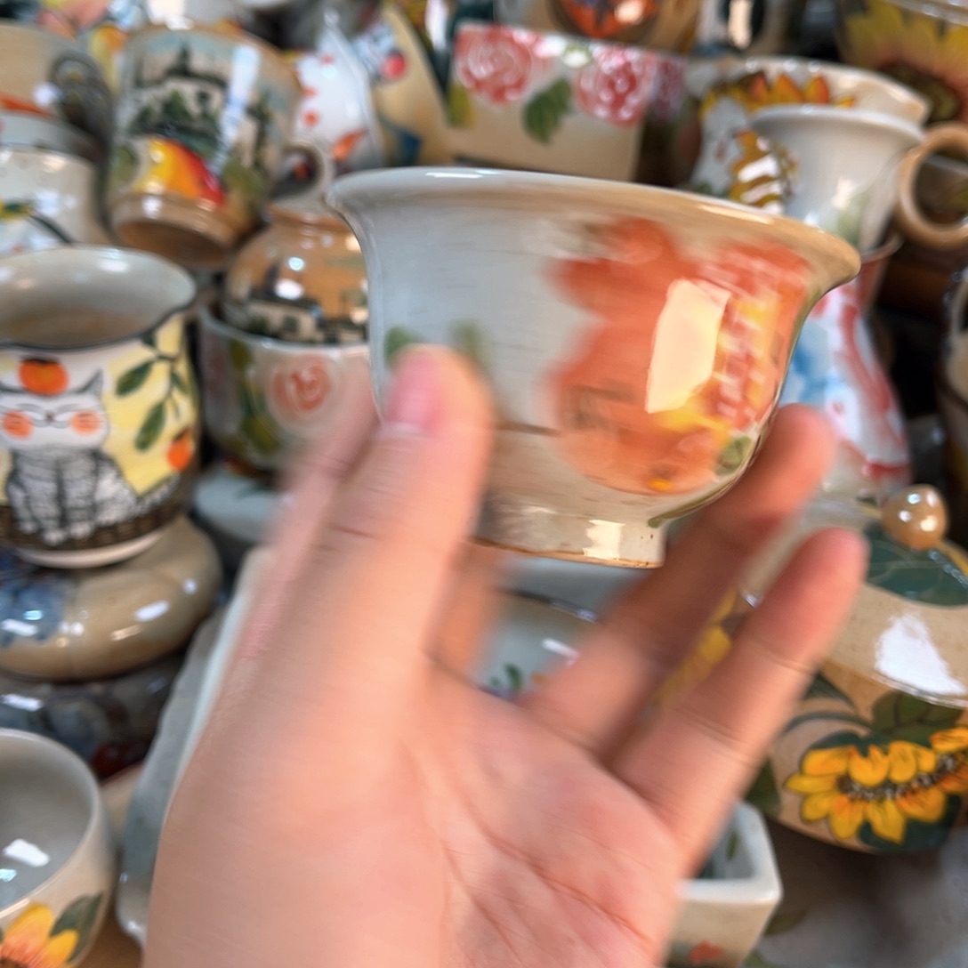 景德镇手工手绘杯