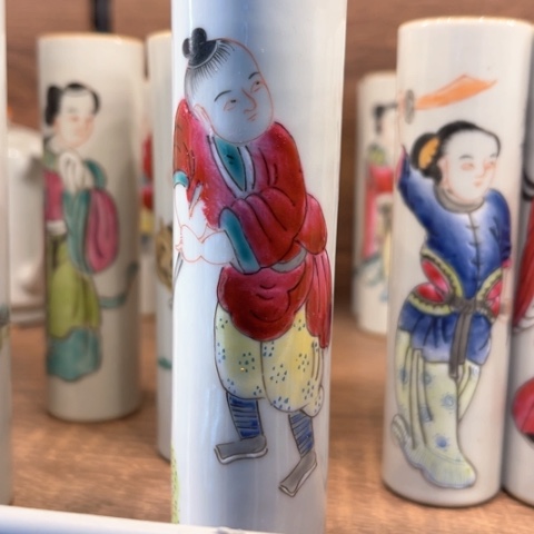 手绘茶杯盖碗壶承