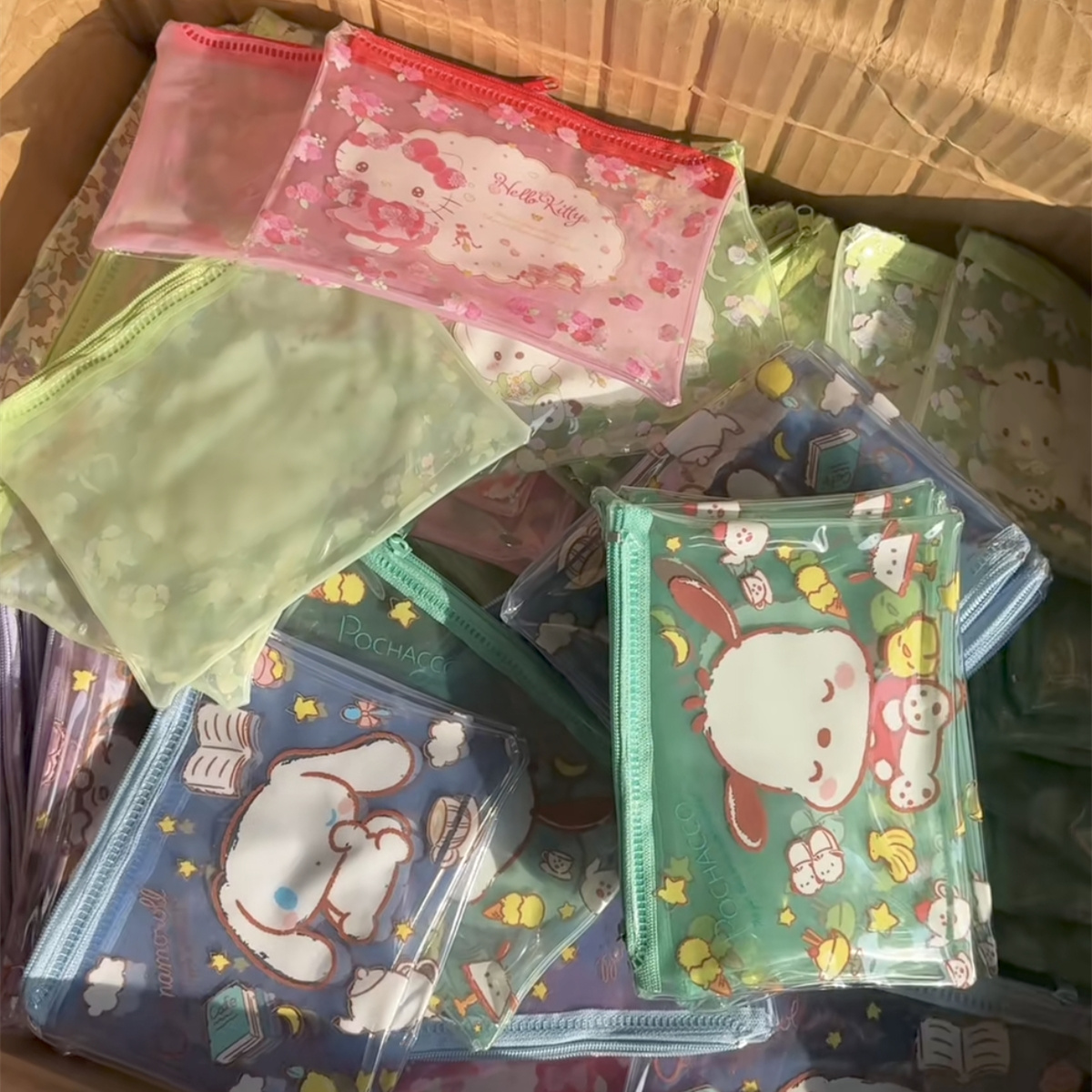 6月3号 发5个！卡通文件袋收纳包5X10CM