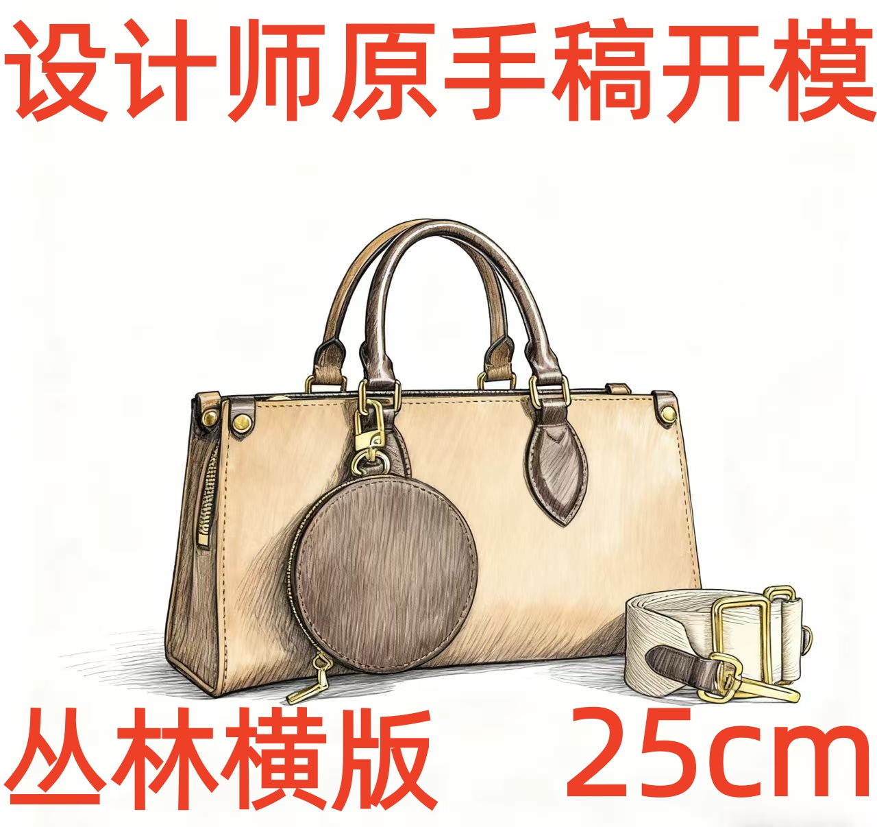 A005 丛林横版 25cm【到货带原标】【带内标】【带礼盒】单肩包