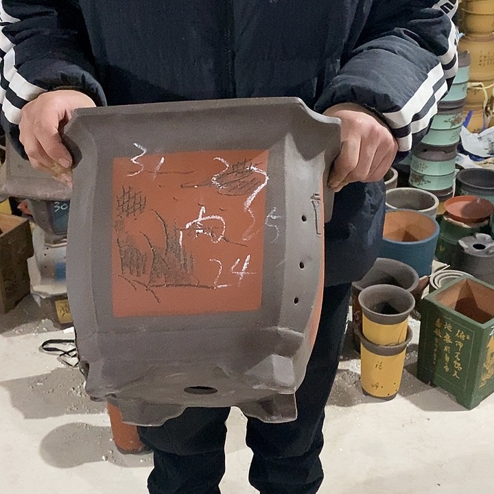 紫砂花盆紫砂花盆