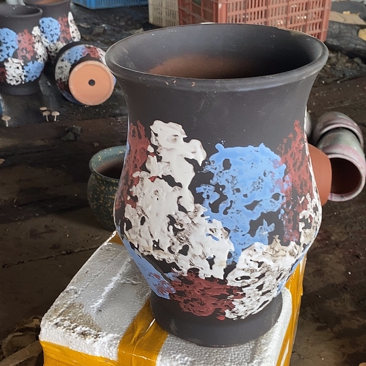 紫砂花盆口径 20高度30