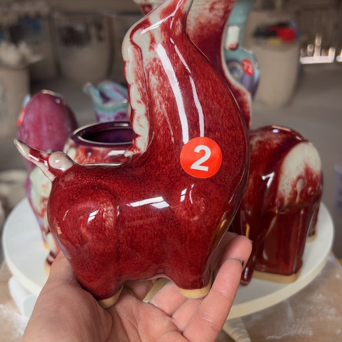 摆件郑家钧窑摆件 