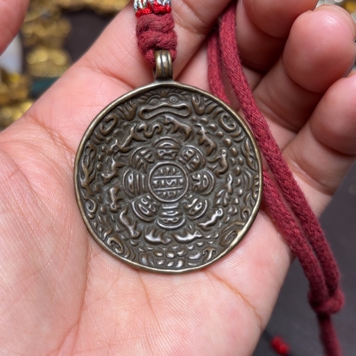 玻璃颈饰藏传喜马拉雅