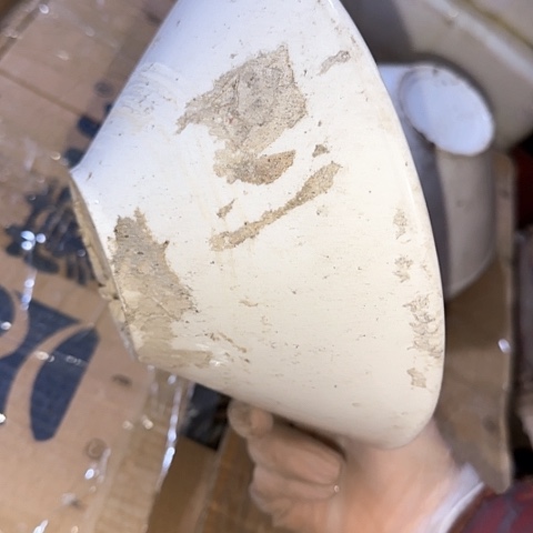 瓷片国营厂库存微瑕19厘米