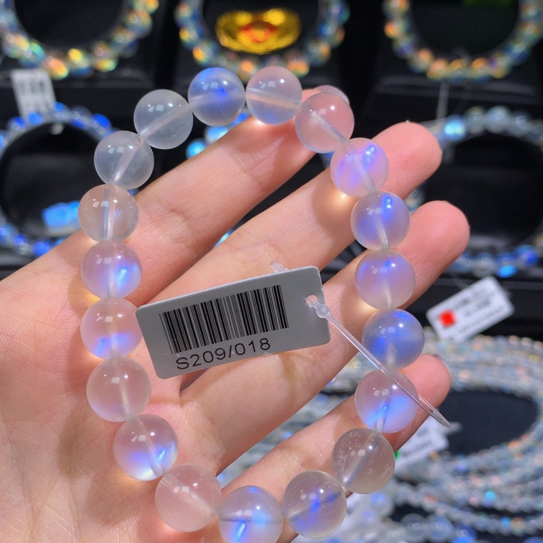 月光石手串未镶嵌嘻*S209/018 10.5mm