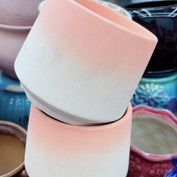 多肉绿植陶瓷花盆9.9包邮，有孔