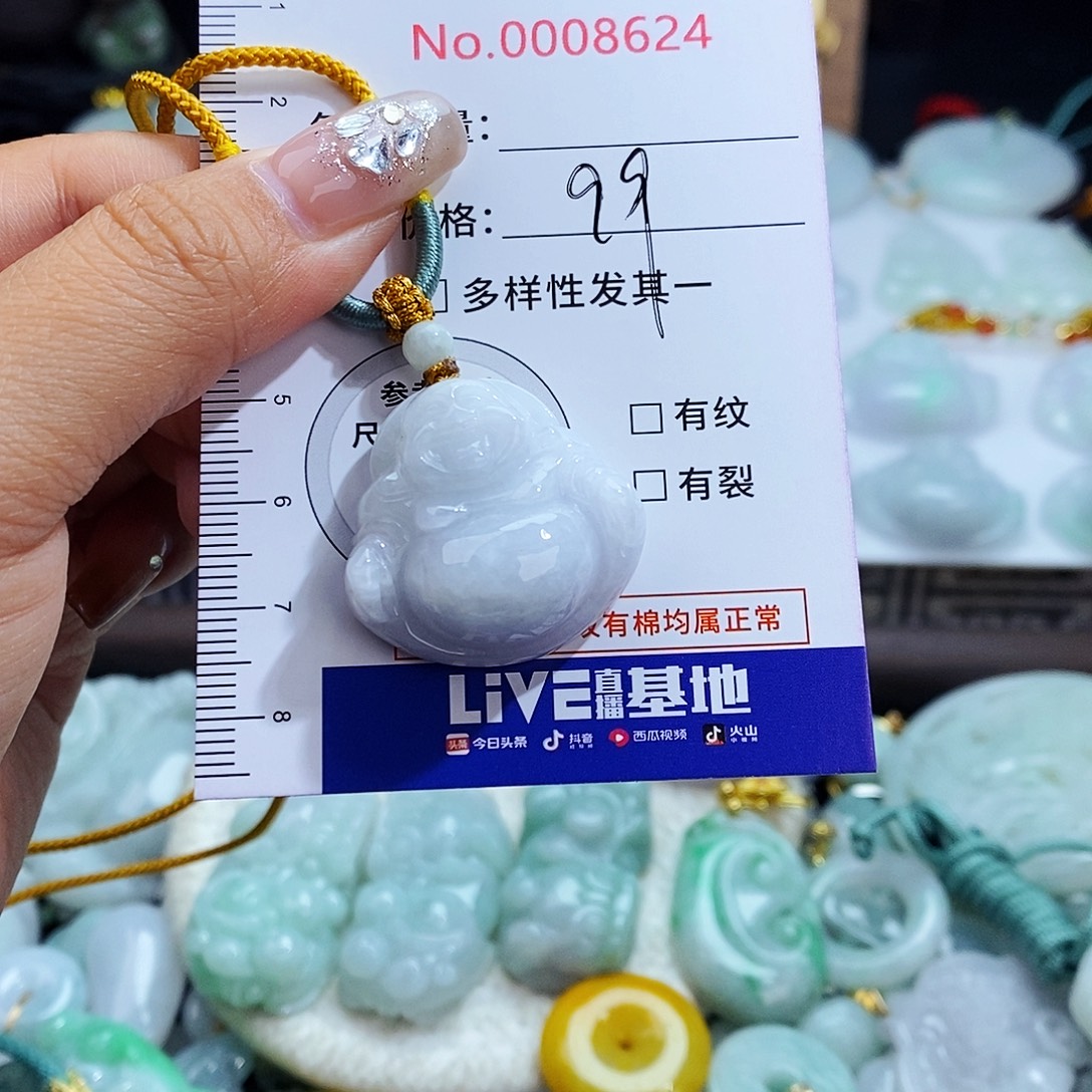 翡翠未镶嵌毛衣链8624