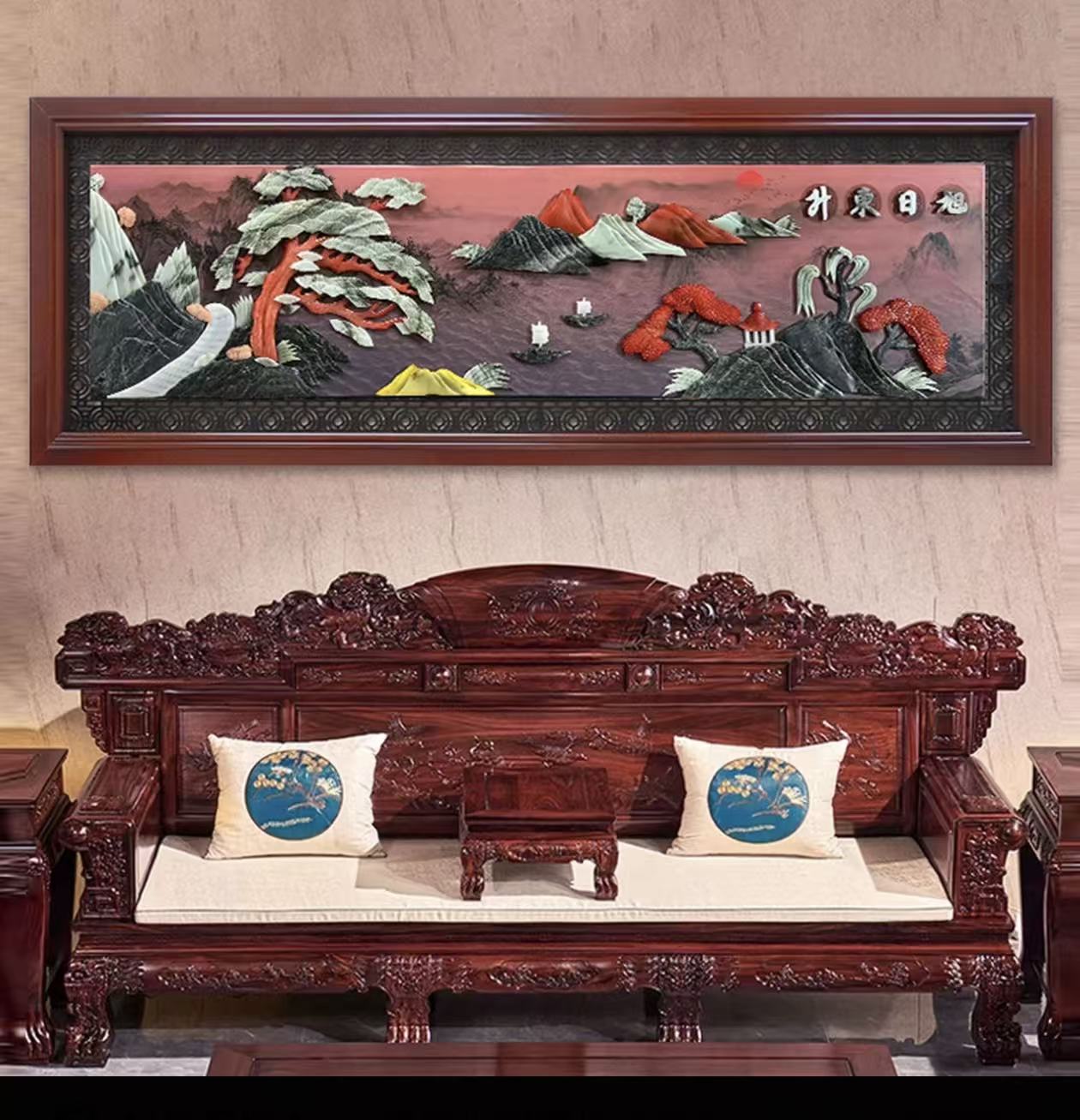 220*80横幅【旭日东升】【鸿运当头】【流水生财】【家和万事兴】【八骏图】