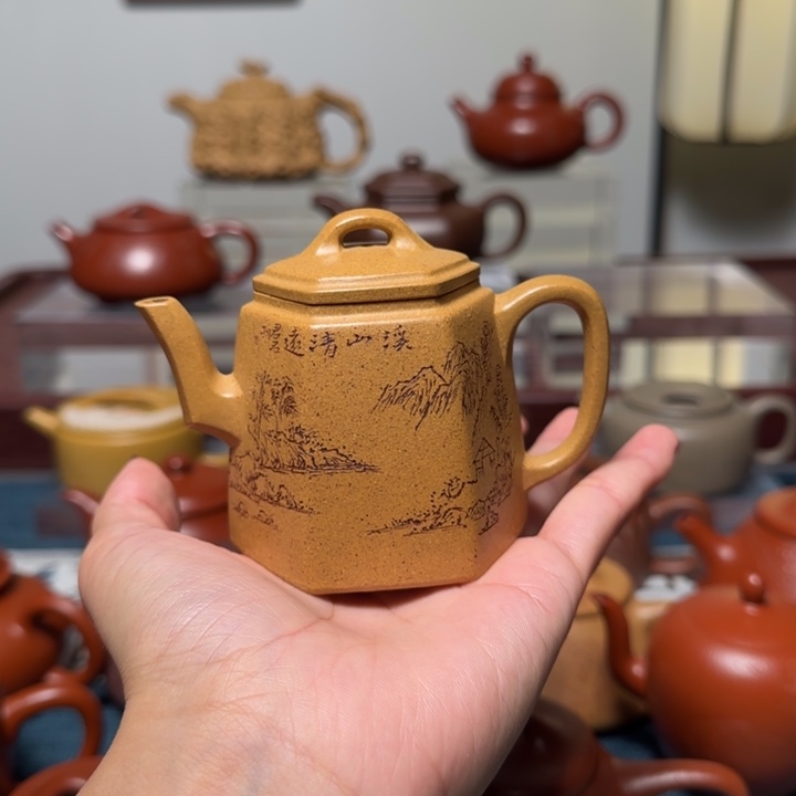 ****泳紫砂茶壶全手工全手工