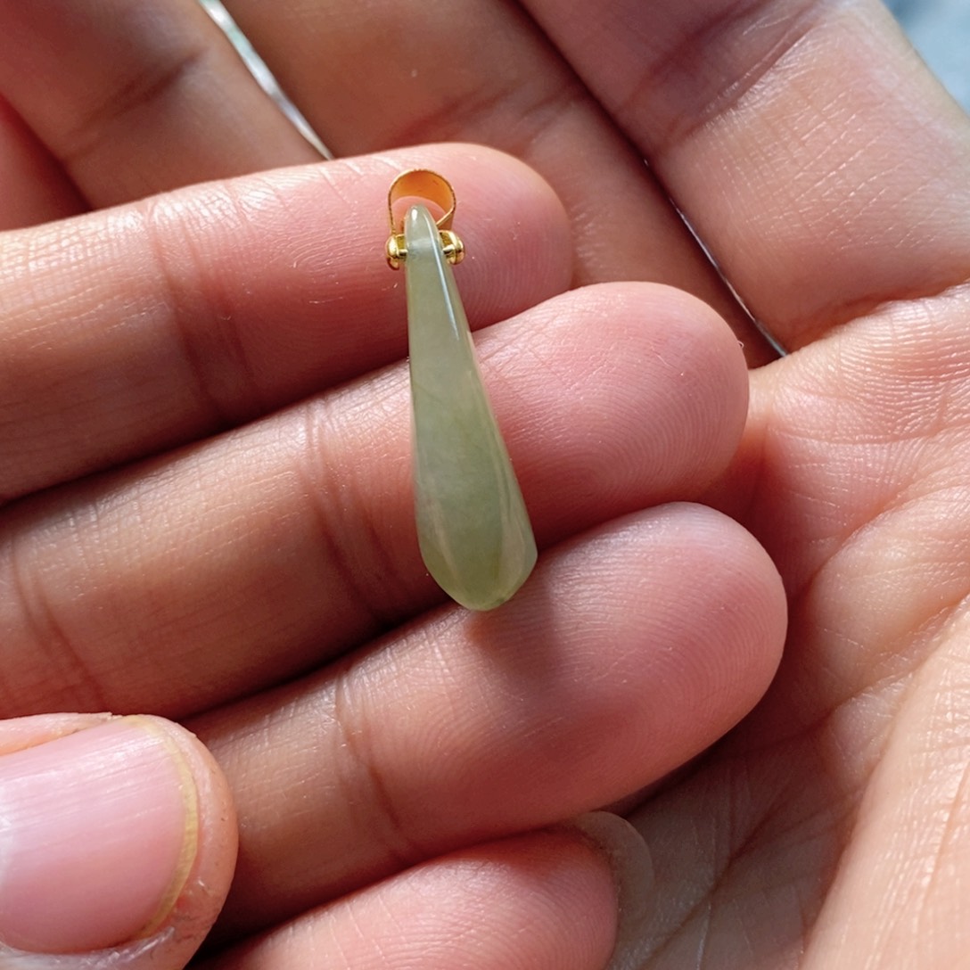 翡翠吊坠(不含链)未镶嵌缅甸翡翠A货吊坠随行兰花