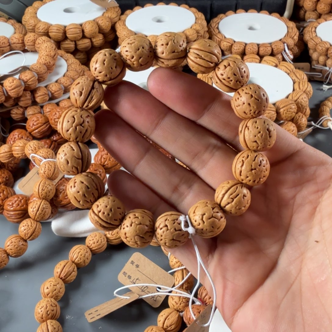 桃核手串15三龙磐石B