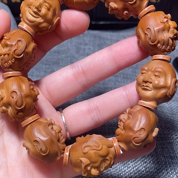 橄榄核手串/手链须派十八罗汉 2.3铁核