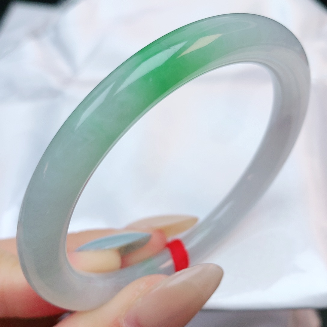 未镶嵌手镯翡翠53圆条882958