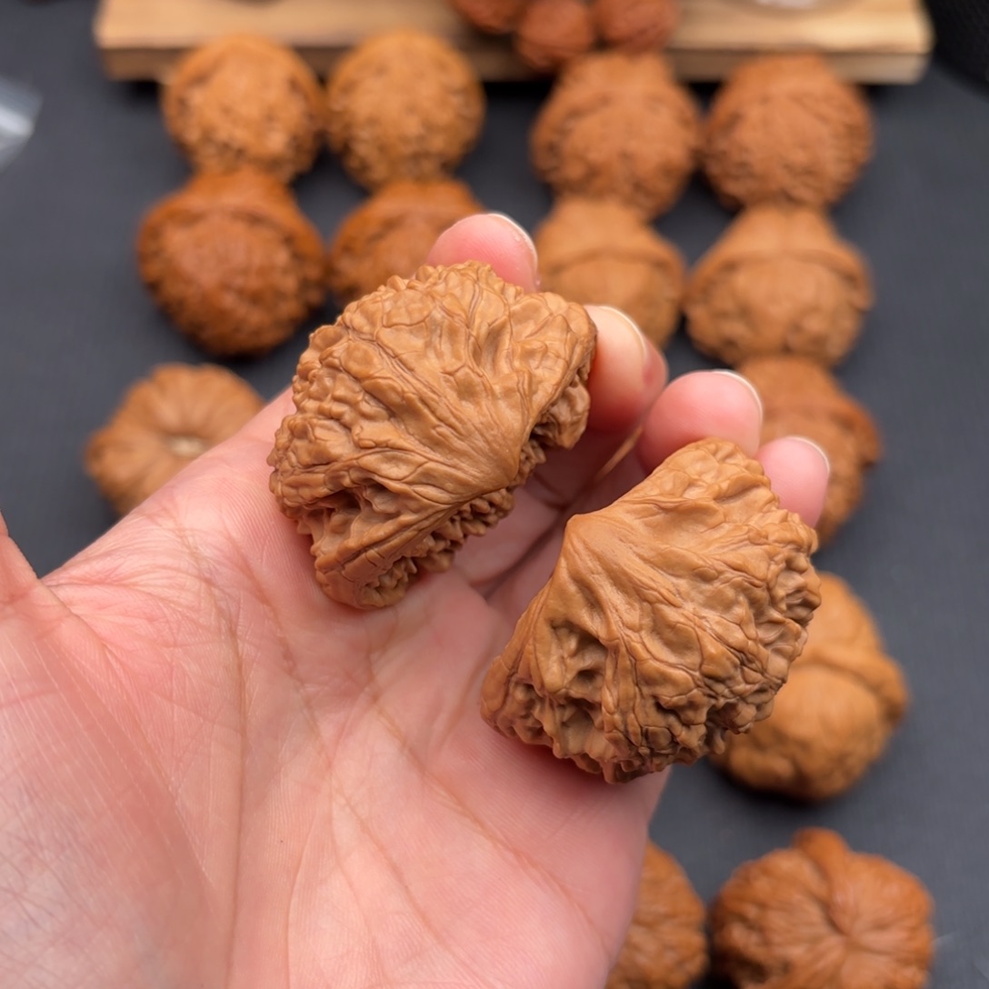 文玩核桃把件官帽聚宝盆44