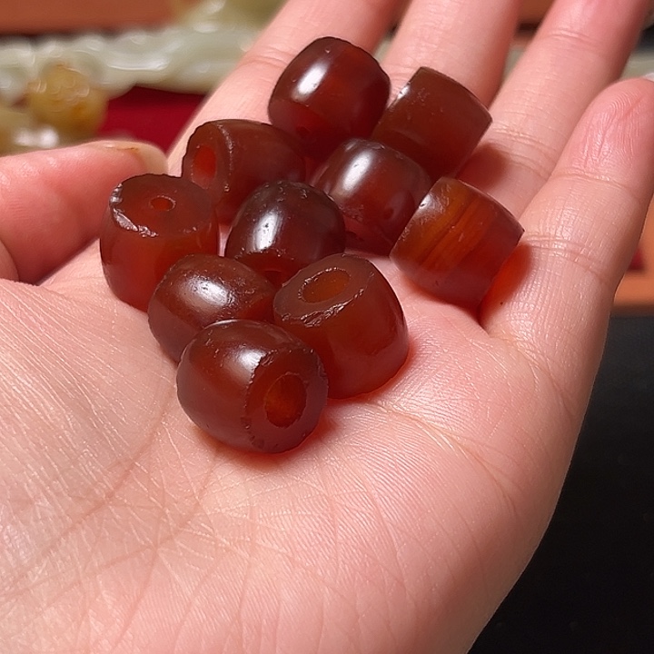 意***蝉玛瑙/玉髓合金颈饰