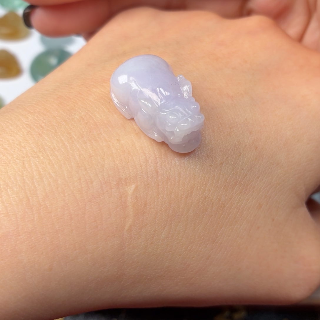 羹***翡翠未镶嵌颈饰貔貅