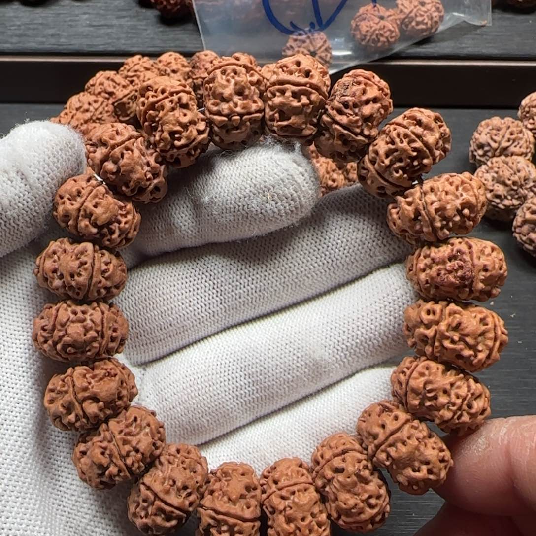 金刚菩提手串19mm天然纽扣（扇面）