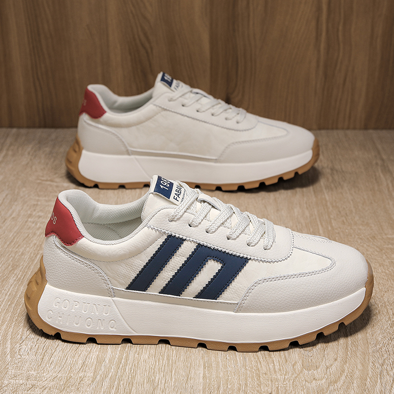 韩版休闲鞋男士耐磨夏季跑步男士户外工装老爹鞋春季