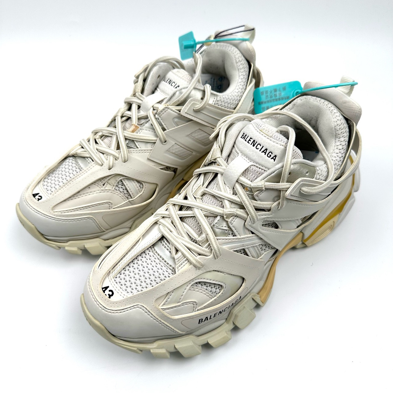 95新 Balenciaga/巴黎世家 43码 白色Track 1.0老爹鞋 bl0025