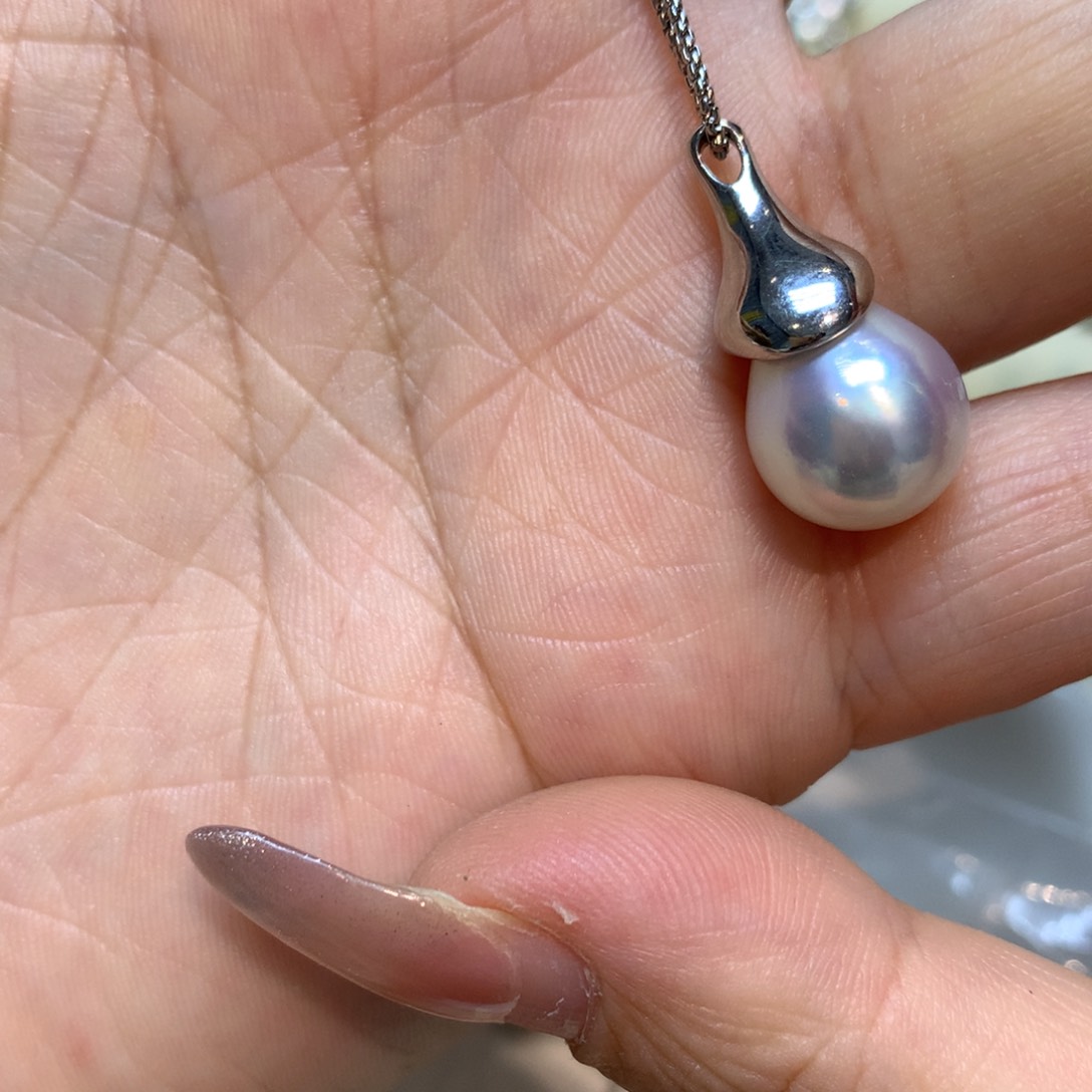 海水珍珠颈饰银S925镶嵌