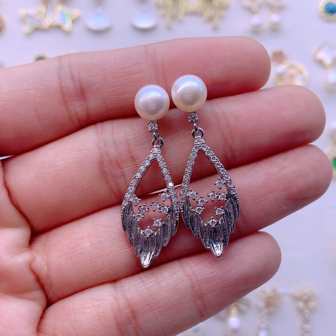 耳饰淡水珍珠合金