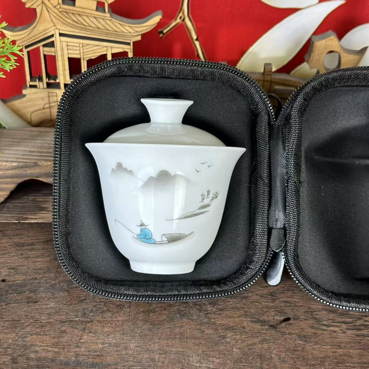 当代 旅行套-渔翁垂钓（手工一壶两杯）ZH356