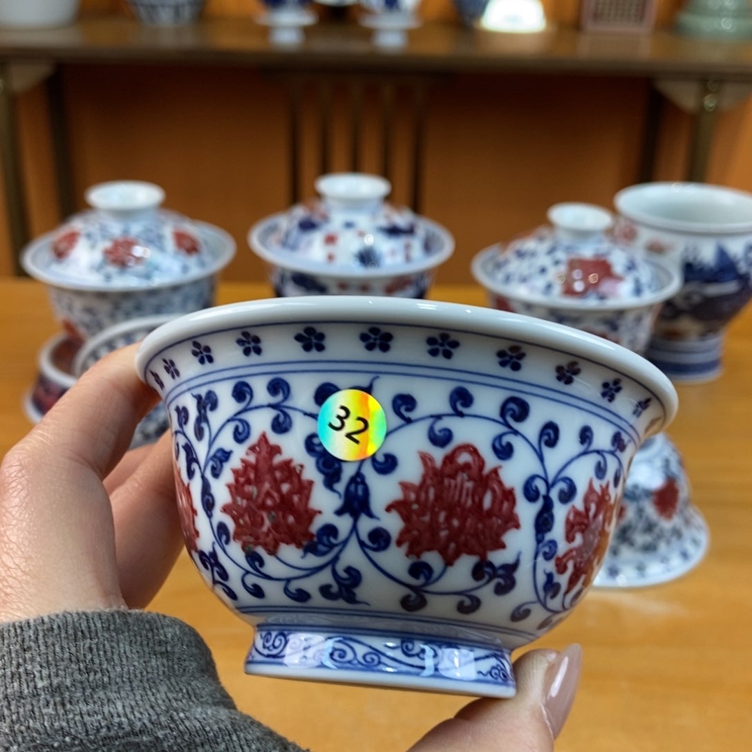 手绘现代茶具非古董