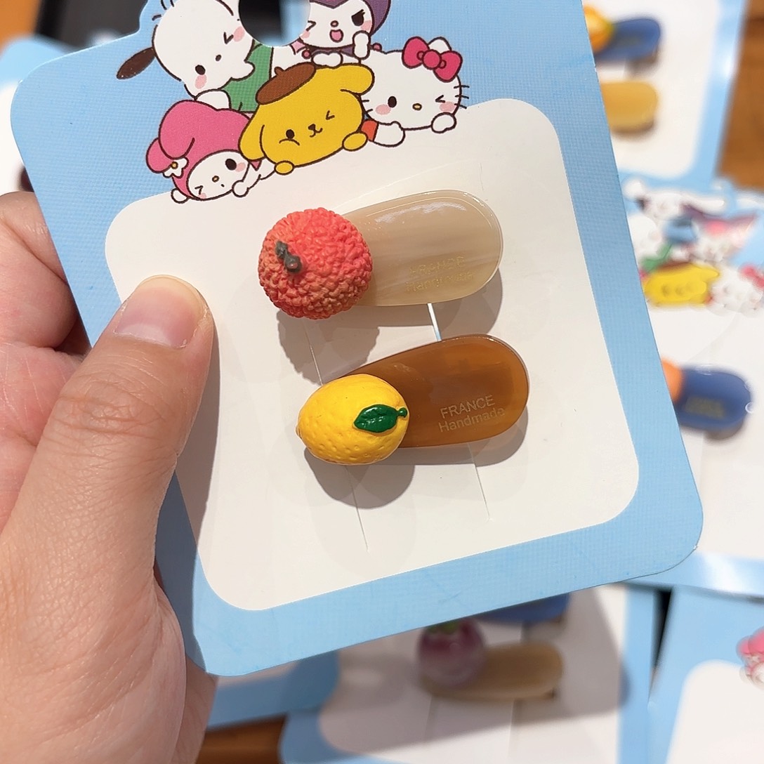 皮质铁合金柠檬荔枝鸭夹