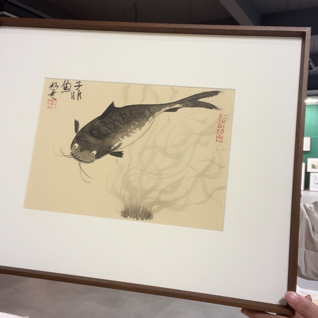 国画董亮带框精装裱福利