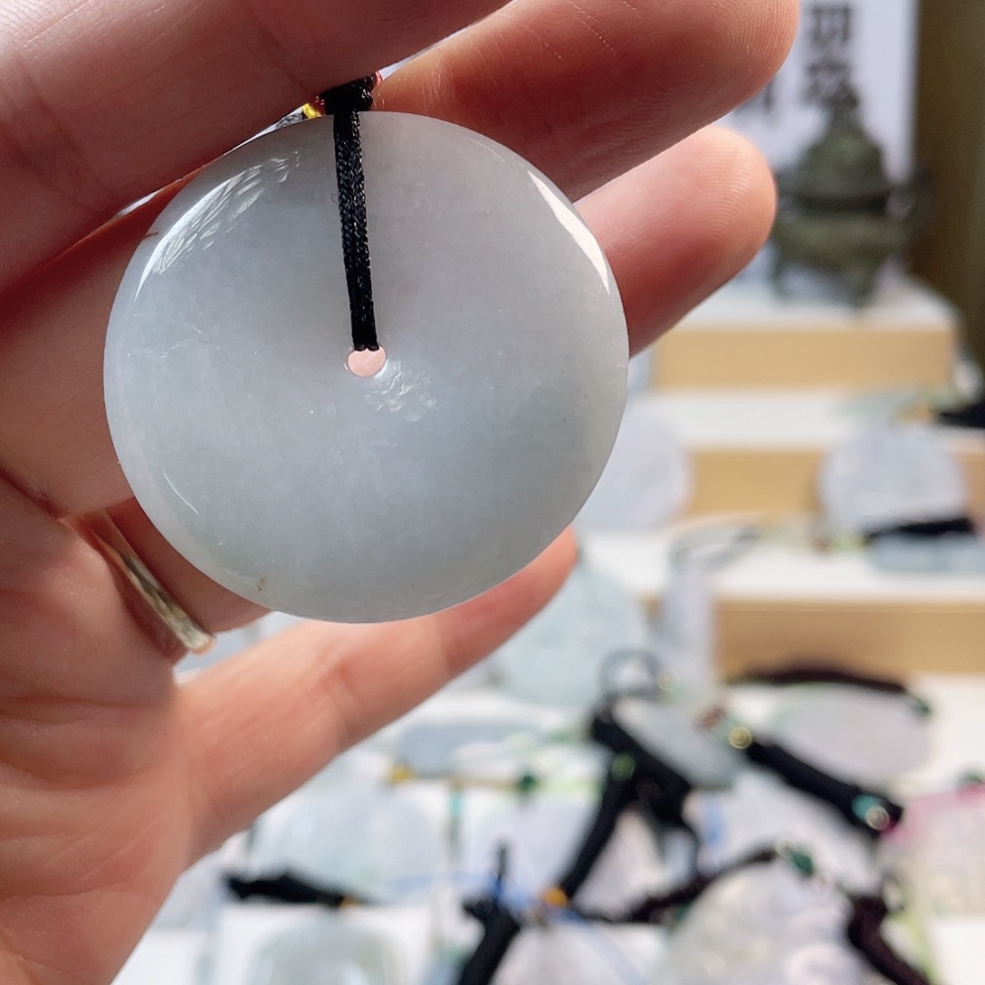 翡翠颈饰未镶嵌0092挂件