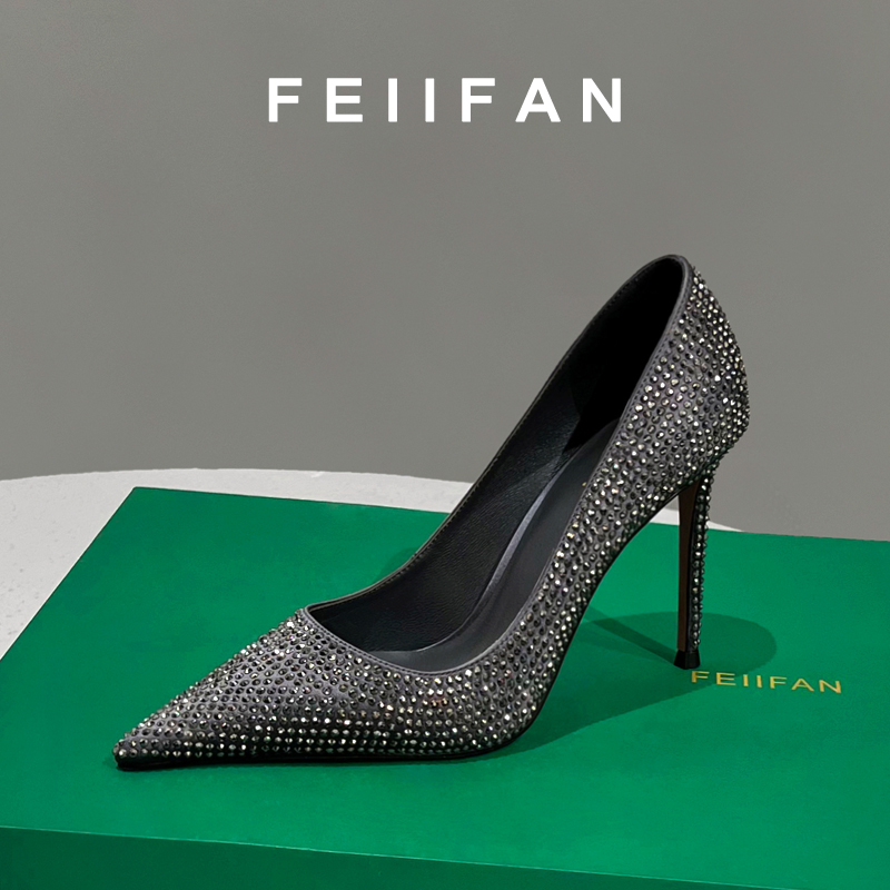 【现货】绝美高跟鞋2025春秋新款细跟不累脚职业气质尖头单鞋女3961