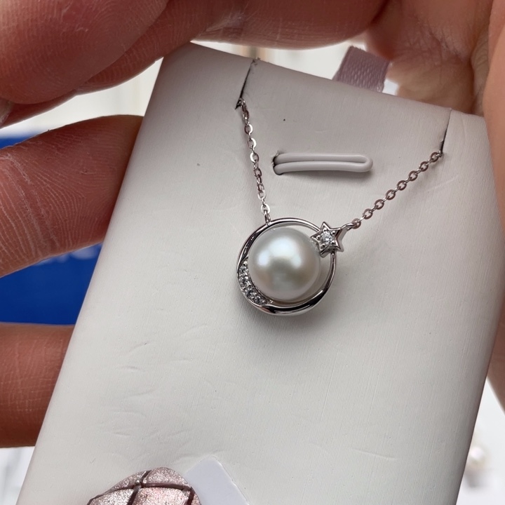 海水珍珠颈饰银S925镶嵌