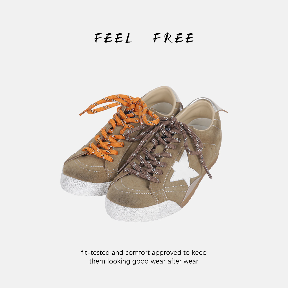 FEEL FREE-星星咖板鞋 2025新款NEW