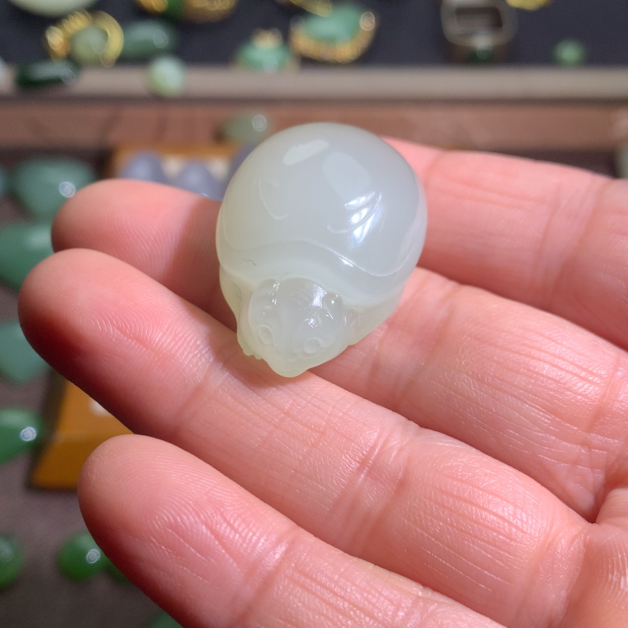 【闪购商品】未镶嵌和田玉珠宝半成品k****n