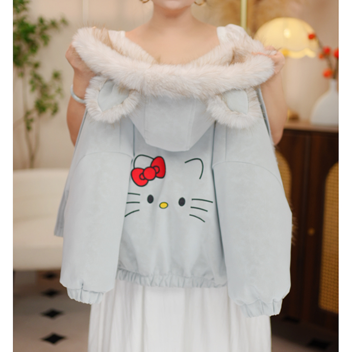 儿童男宝女宝冬季连帽加绒三防保暖双面穿外套