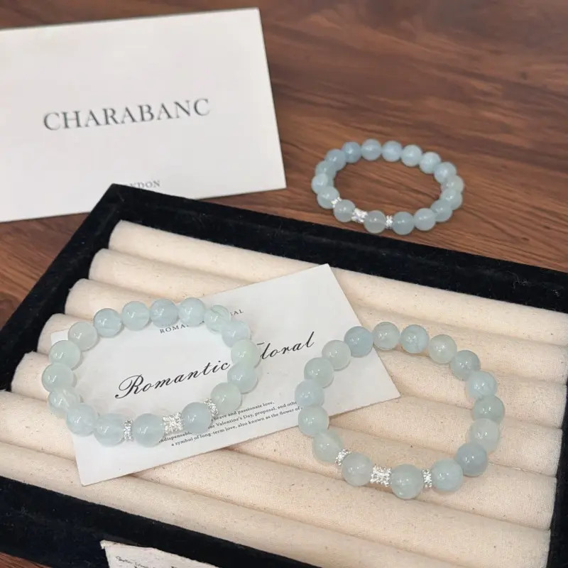 X2784绿萤石手链高端轻奢手串多样性发一