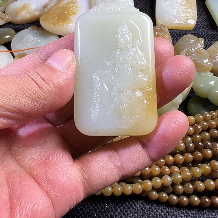 用***1和田玉未镶嵌吊坠(不含链)