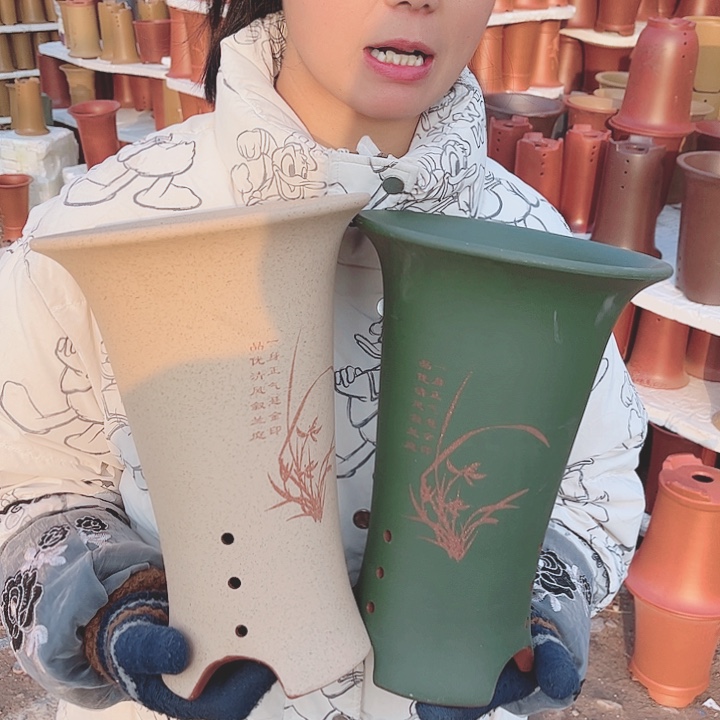 紫砂花盆宜兴紫砂精品花盆 