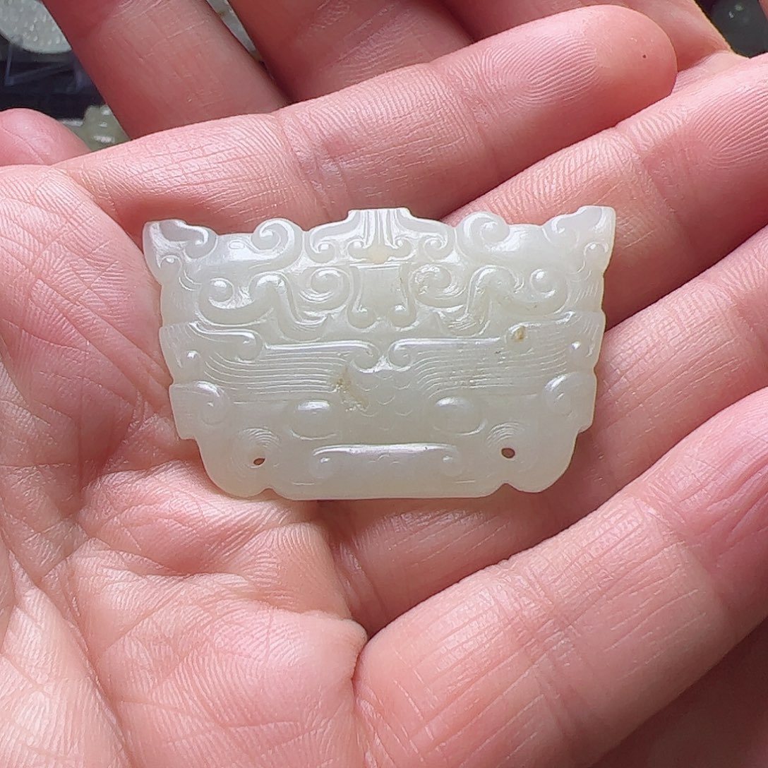 和田玉挂件未镶嵌踏****6