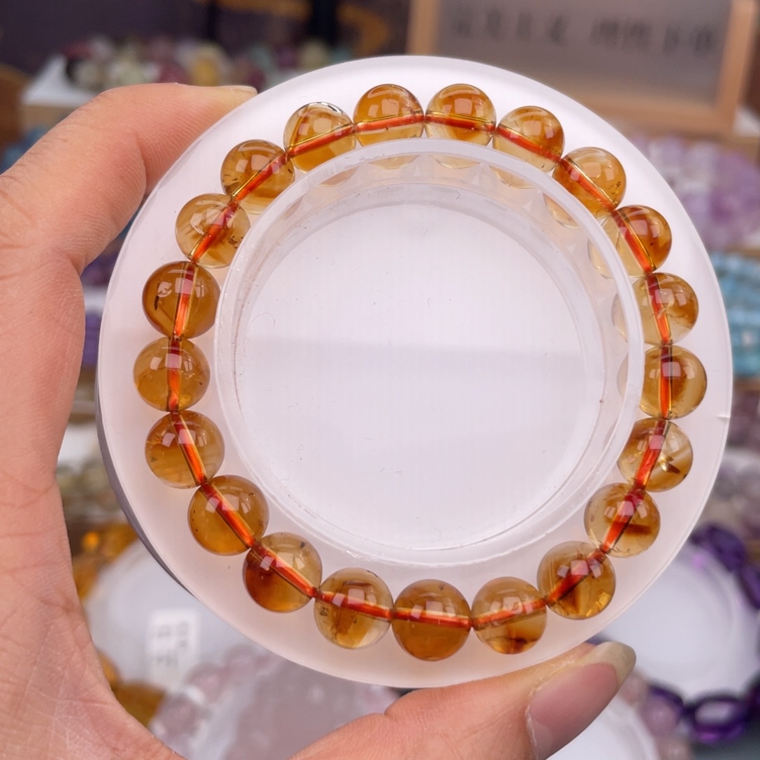 未镶嵌手链水晶黄塔晶