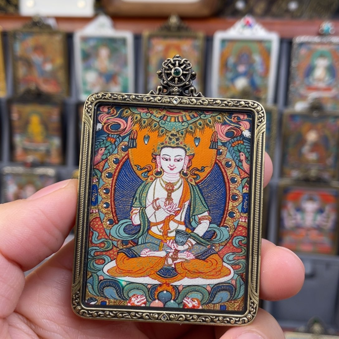 吊坠唐卡西藏金刚萨垛