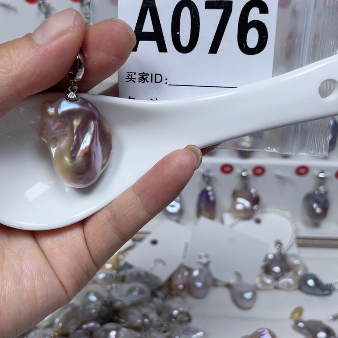 淡水珍珠巴洛克银S925镶嵌