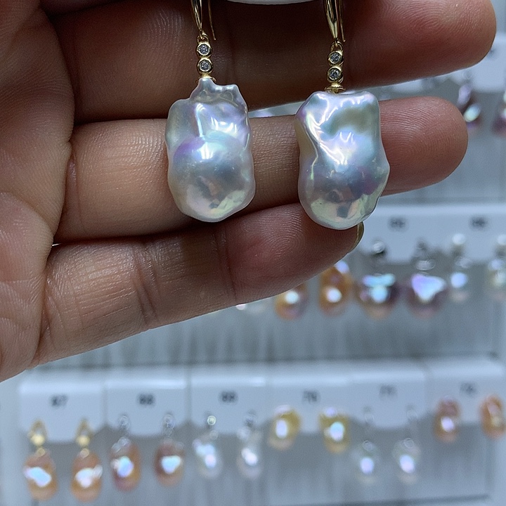 巴洛克淡水珍珠银S925镶嵌