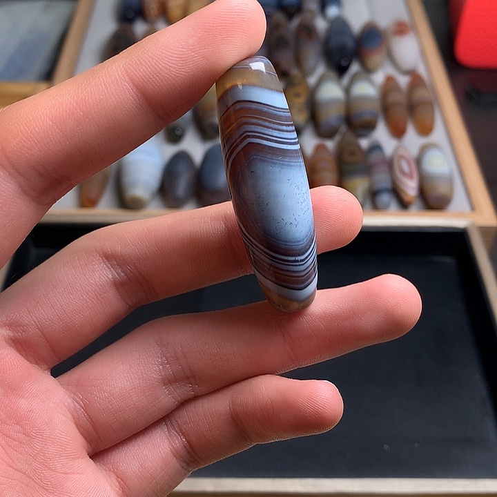 玛瑙/玉髓合金颈饰