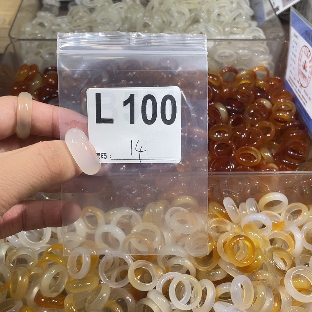 合金戒指玛瑙/玉髓100