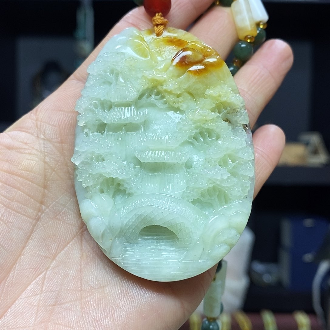 岫玉挂件吊坠未镶嵌