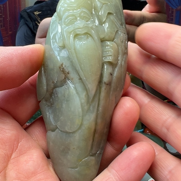 未镶嵌和田玉把件寿星