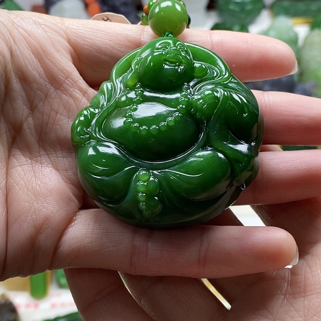 和田玉（碧玉）颈饰未镶嵌小*
